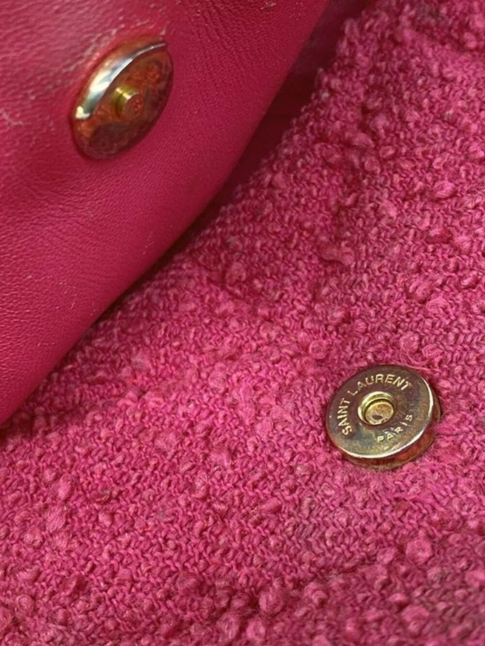 Saint Laurent Paris Shoulder Bag Pink Chain - Picture 11 of 15